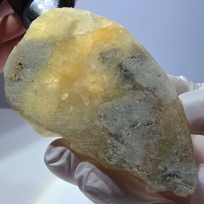 Phantom Fluorit Würfel Stufe, gelb Okorusu, Namibia 75*48*20mm