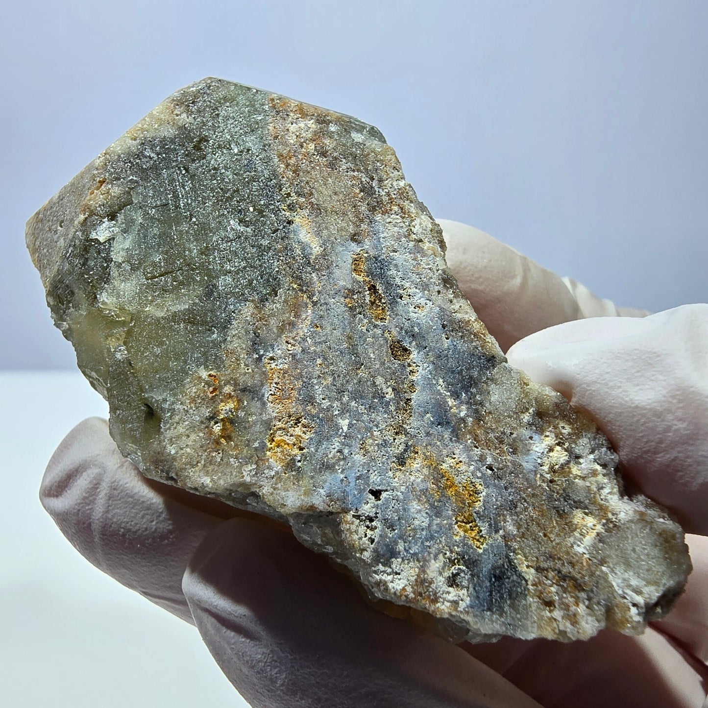 Phantom Fluorit Würfel Stufe, gelb Okorusu, Namibia 75*32*30mm