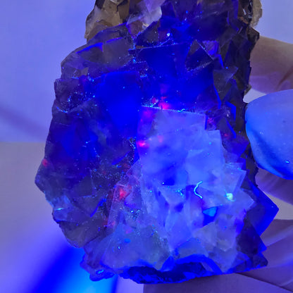 Phantom Fluorit Würfel Stufe, gelb grün Okorusu, Namibia 91*41*28mm