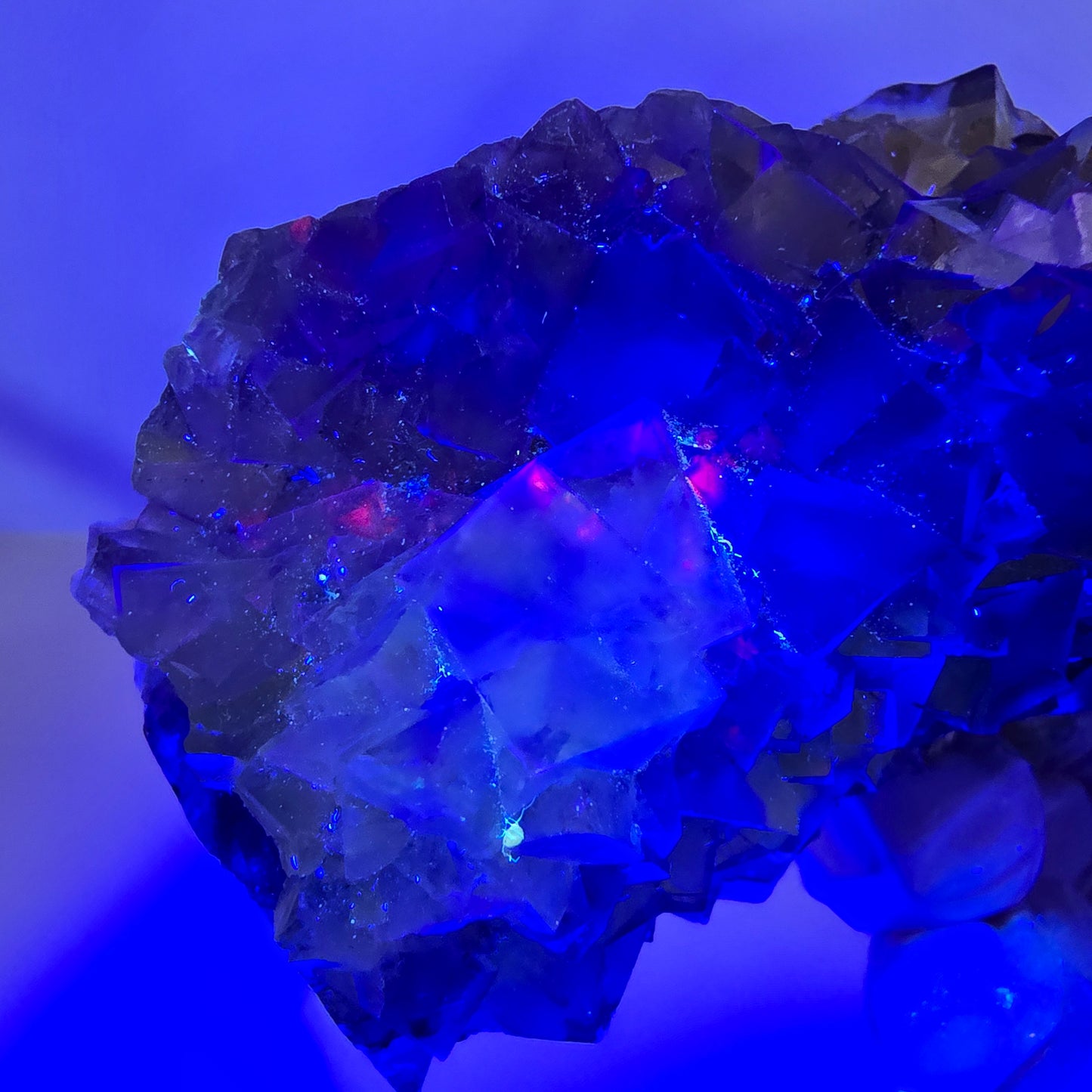 Phantom Fluorit Würfel Stufe, gelb grün Okorusu, Namibia 91*41*28mm