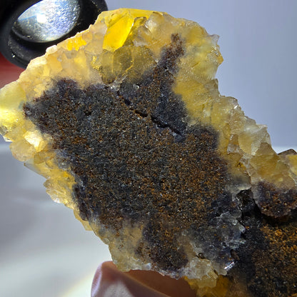 Phantom Fluorit Würfel Stufe, gelb grün Okorusu, Namibia 81*42*20mm