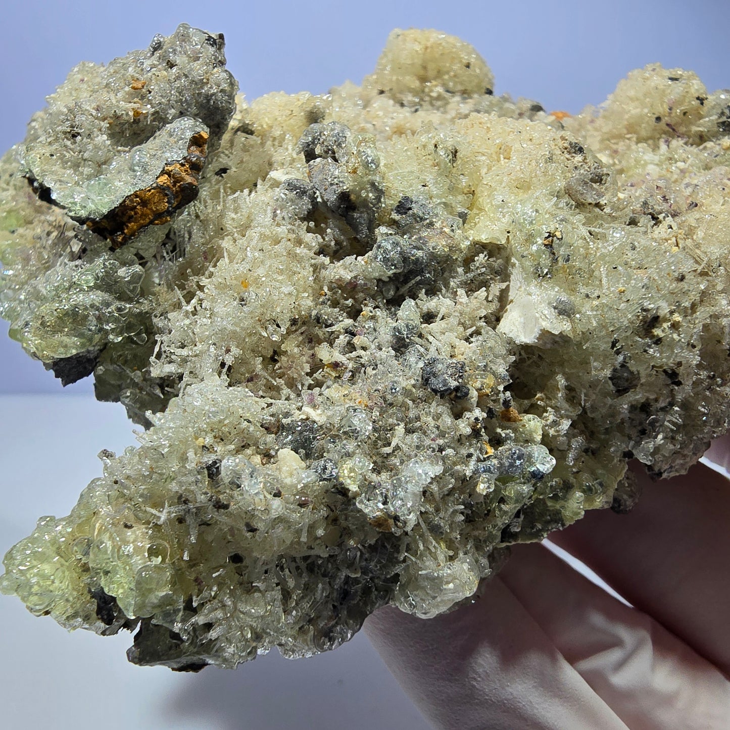 Große Hyalit Opal (UV Mineral) Stufe Erongo, Namibia 118*94*31mm