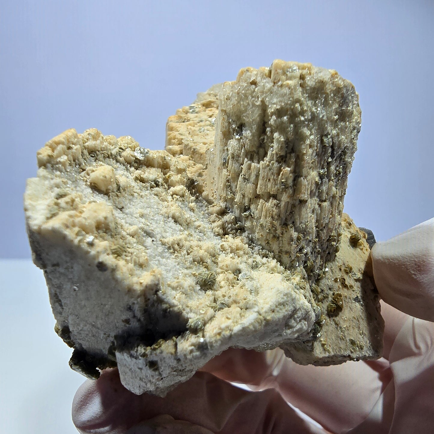 Große Hyalit Opal, Orthoklas, Muskovit Stufe Erongo, Namibia 65*61*56mm