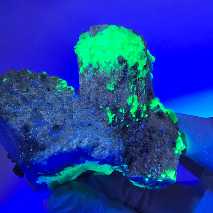 Große Hyalit Opal, Orthoklas, Muskovit Stufe Erongo, Namibia 65*61*56mm