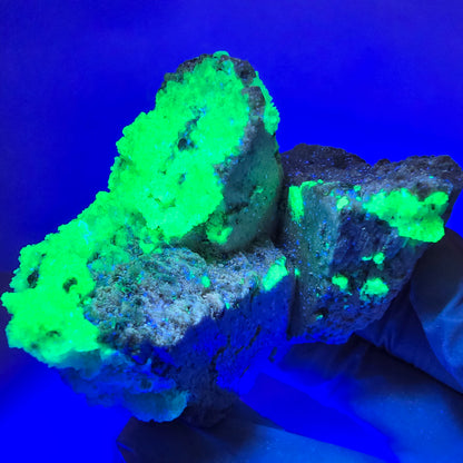 Große Hyalit Opal, Orthoklas, Muskovit Stufe Erongo, Namibia 65*61*56mm