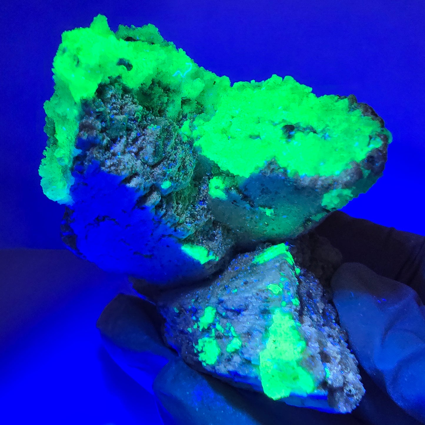 Große Hyalit Opal, Orthoklas, Muskovit Stufe Erongo, Namibia 65*61*56mm