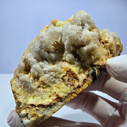 Große Fluorit, Hyalit Opal, Orthoklas, Schörl Turmalin Stufe Erongo, Namibia 91*59*52mm