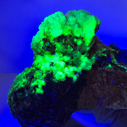 Große Fluorit, Hyalit Opal, Orthoklas, Schörl Turmalin Stufe Erongo, Namibia 91*59*52mm