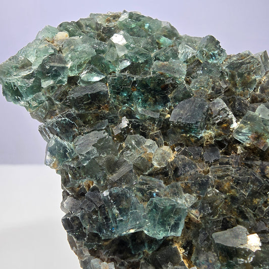 Große Phantom Fluorit, Quarz Stufe Okorusu, Namibia 108*74*34mm