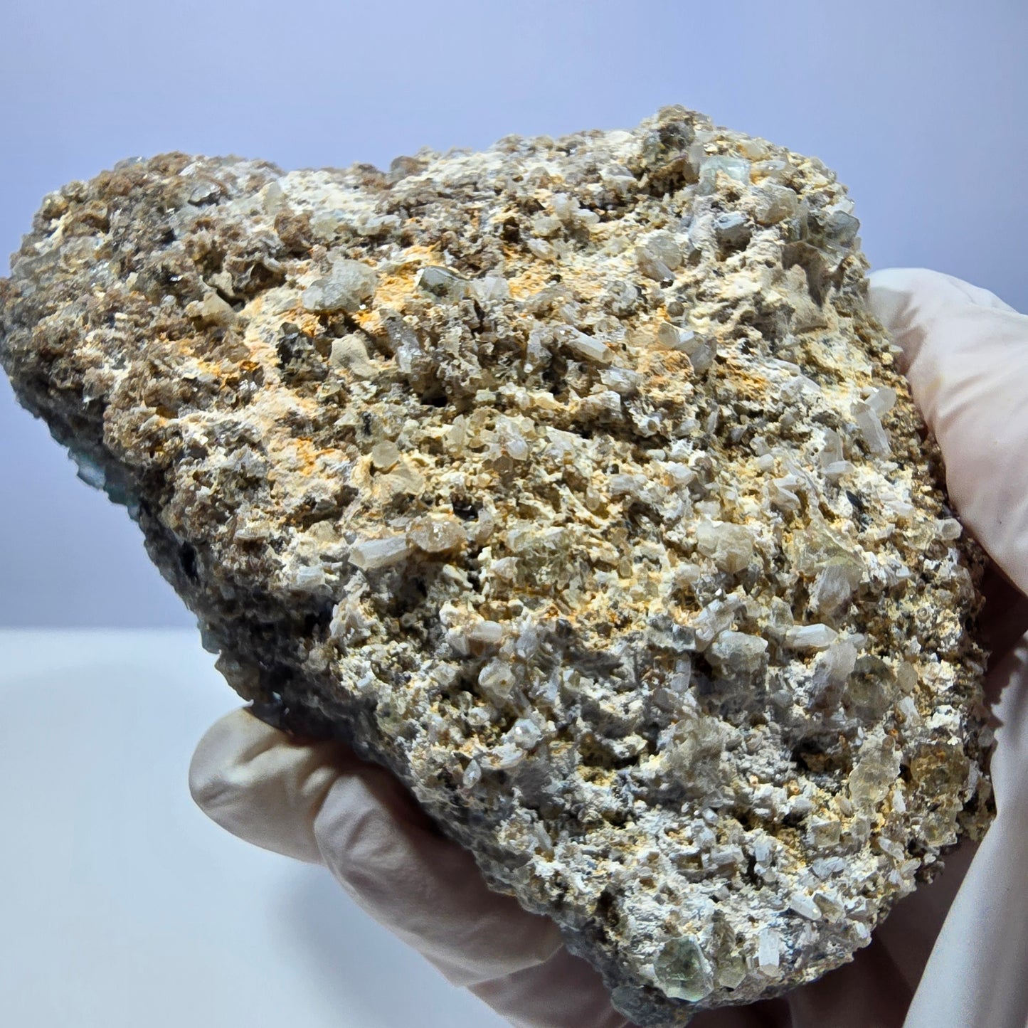 Große Phantom Fluorit, Quarz Stufe Okorusu, Namibia 108*74*34mm