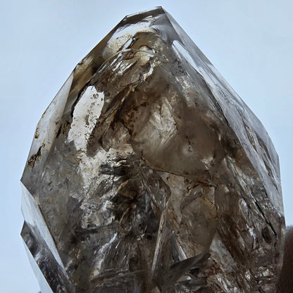 XL Enhydro Window Smoky Quartz Scepter, 2x Bubble Valentine Pocket Namibia 117*69*61mm 