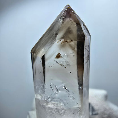 Enhydro Phantom Smoky Quartz Scepter, 1x Bubble Goboboseb, Namibia 39*15*11mm 