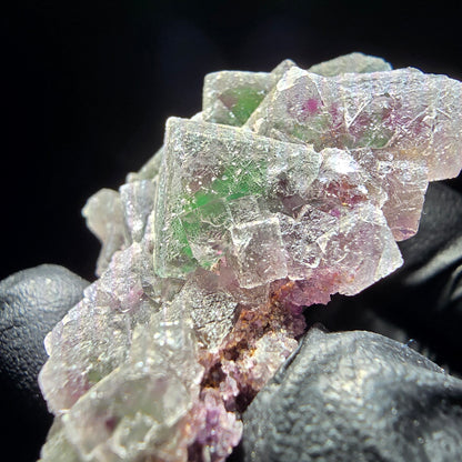 Phantom Fluorite Cube Tier Violet Vert Blanc Erongo, Namibie 55*35*21mm Collection