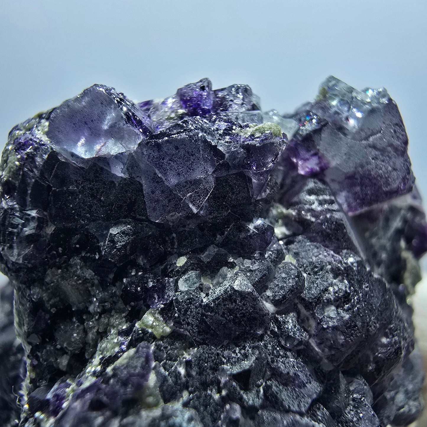 Cube de fluorite fantôme, spécimen d'orthose, Erongo, Namibie, 52 x 41 x 30 mm 