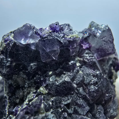 Cube de fluorite fantôme, spécimen d'orthose, Erongo, Namibie, 52 x 41 x 30 mm 