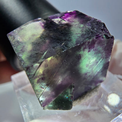 Phantom Fluorit Würfel parkettiert, grün lila Okorusu, Namibia 19*18*17mm