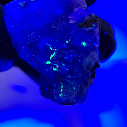 Fluorite fantôme, quartz fumé, hyalite, tourmaline de Schörl, muscovite, Erongo, Namibie, 37 x 18 x 18 mm 