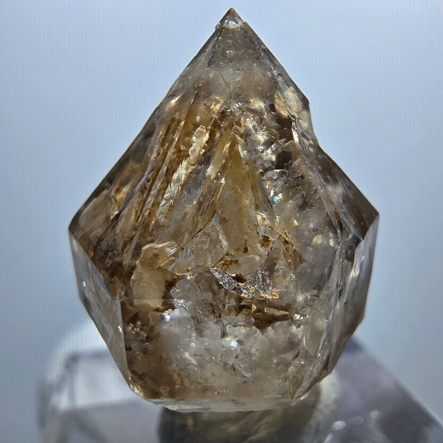 Klare Phantom Rauchquarz Zepter Spitze Goboboseb, Namibia 27*19*13mm