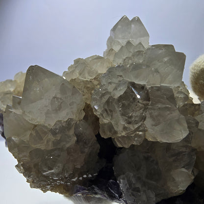 Grand cube de fluorite fantôme, spécimen de quartz violet-vert Okorusu, Namibie 102 x 78 x 57 mm 