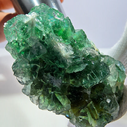 Phantom Fluorite Cube Stepped Green Okorusu, Namibia 49*33*22mm 