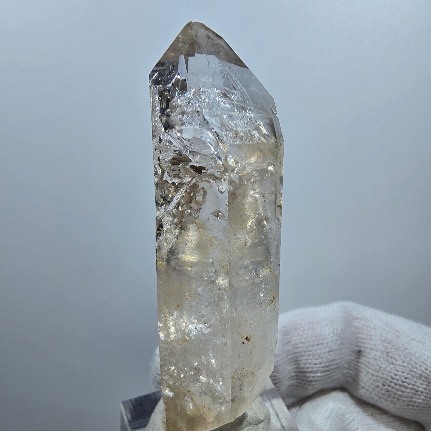 Enhydro Phantom Smoky Quartz, 2x Bubble (large) Valentine Pocket Goboboseb Namibia 66*20*20mm 