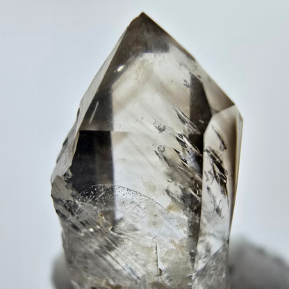Enhydro Phantom Smoky Quartz Sceptre Tip 1x Bubble Goboboseb, Namibie 42*15*11mm 