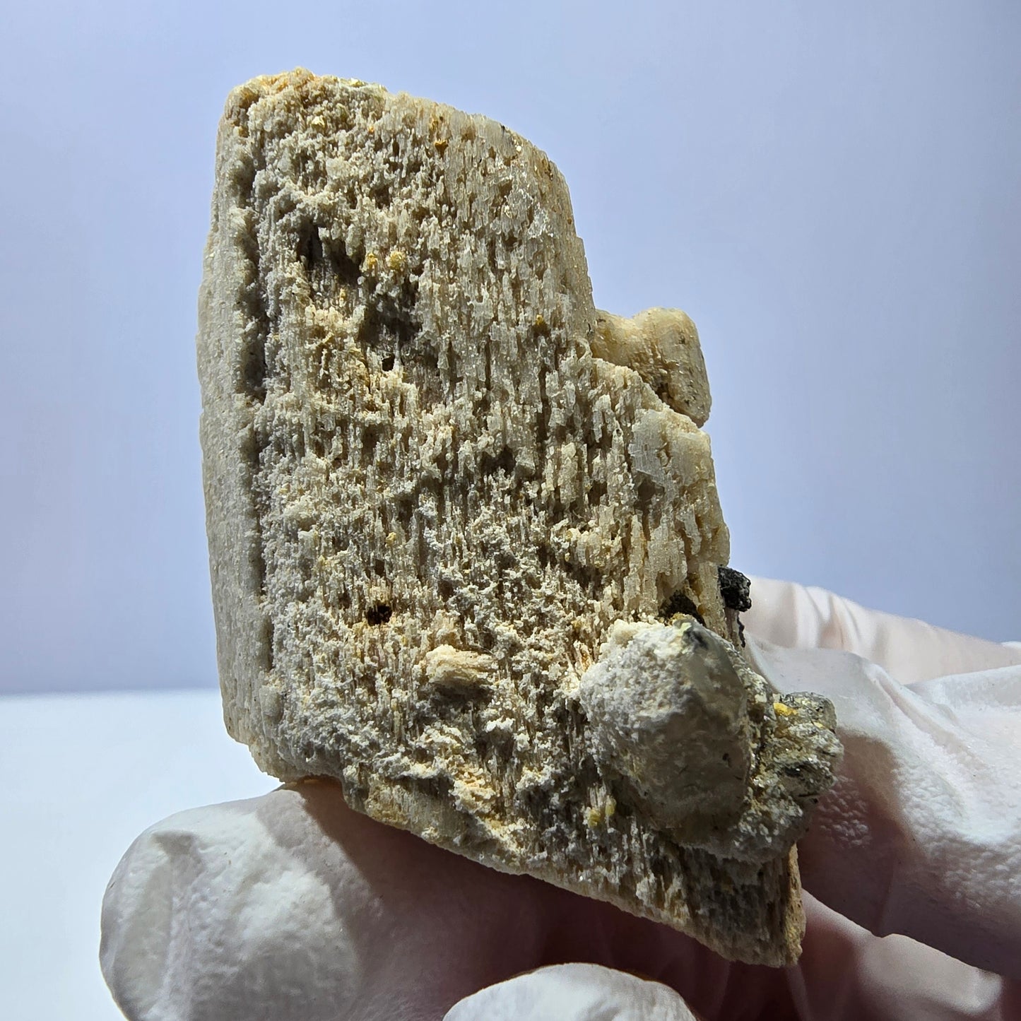 Hyalit Opal, Orthoklas, Rauchquarz, Muskovit, Schörl Turmalin Erongo, Namibia 57*38*28mm