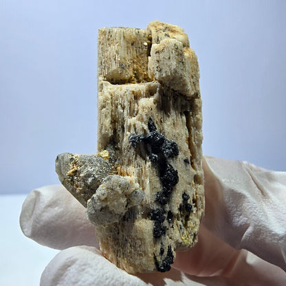 Hyalit Opal, Orthoklas, Rauchquarz, Muskovit, Schörl Turmalin Erongo, Namibia 57*38*28mm