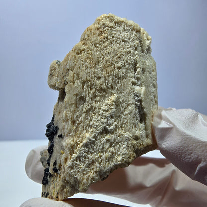 Hyalit Opal, Orthoklas, Rauchquarz, Muskovit, Schörl Turmalin Erongo, Namibia 57*38*28mm