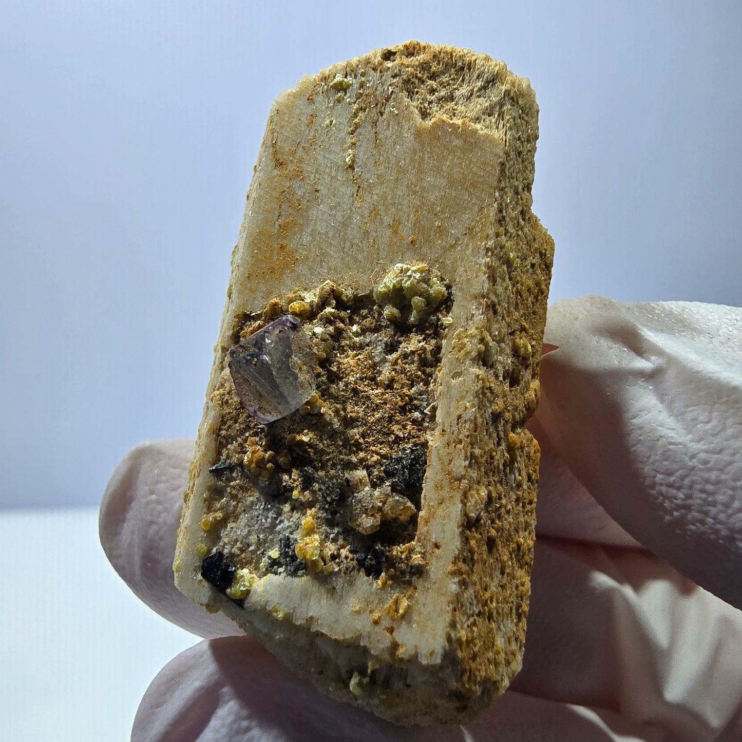 Cubes rares de fluorite, orthoclase, tourmaline schorl, Erongo, Namibie, 41*22*14 mm 