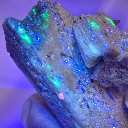 Orthoklas, Aquamarin, Hyalit Opal, Rauchquarz, Schörl Turmalin Erongo, Namibia 49*32*25mm