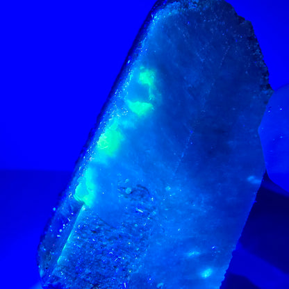Seltene Hyalit Opal, Orthoklas, Schörl Turmalin, Muskovit Stufe Erongo, Namibia 49*32*30mm