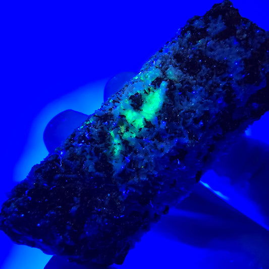 Seltene Schörl Turmalin, Hyalit, Orthoklas, Muskovit Stufe Erongo, Namibia 54*26*22mm