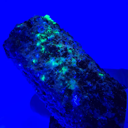 Spécimen rare de tourmaline schorl, hyalite, orthose et muscovite, Erongo, Namibie, 60 x 35 x 35 mm