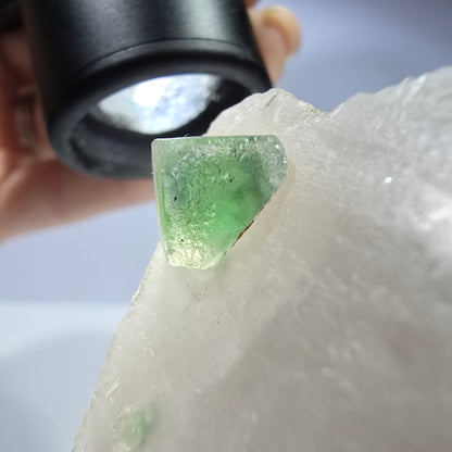 Phantom Fluorit Würfel Rauchquarz,Hyalit Opal Schörl Turmalin Erongo, Namibia 85*60*38mm