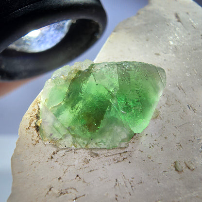 Phantom Fluorit Würfel Rauchquarz,Hyalit Opal Schörl Turmalin Erongo, Namibia 85*60*38mm