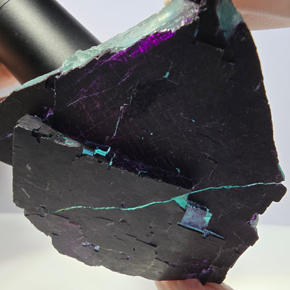 XL Phantom Fluorit Würfel Stufe grün lila 11:11 Angel Pocket Okorusu, Namibia 76*71*26mm