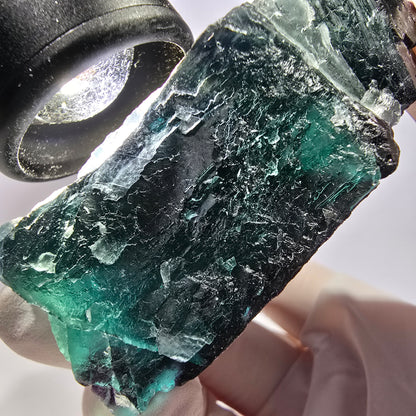 XL Phantom Fluorit Würfel Stufe grün lila 11:11 Angel Pocket Okorusu, Namibia 76*71*26mm