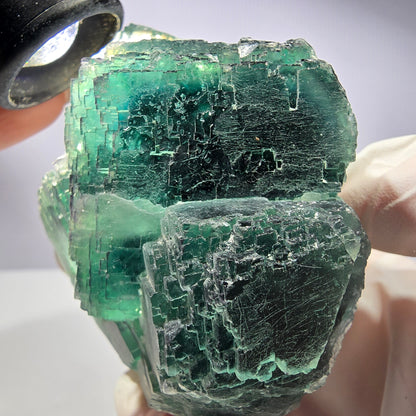 Große Phantom Fluorit Würfel Stufe, parkettiert, gürn Okorusu, Namibia 90*67*64mm