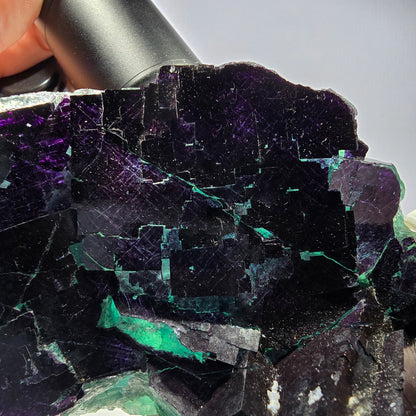 XL Phantom Fluorit Würfel Stufe grün lila 11:11 Angel Pocket Okorusu, Namibia 150*78*43mm