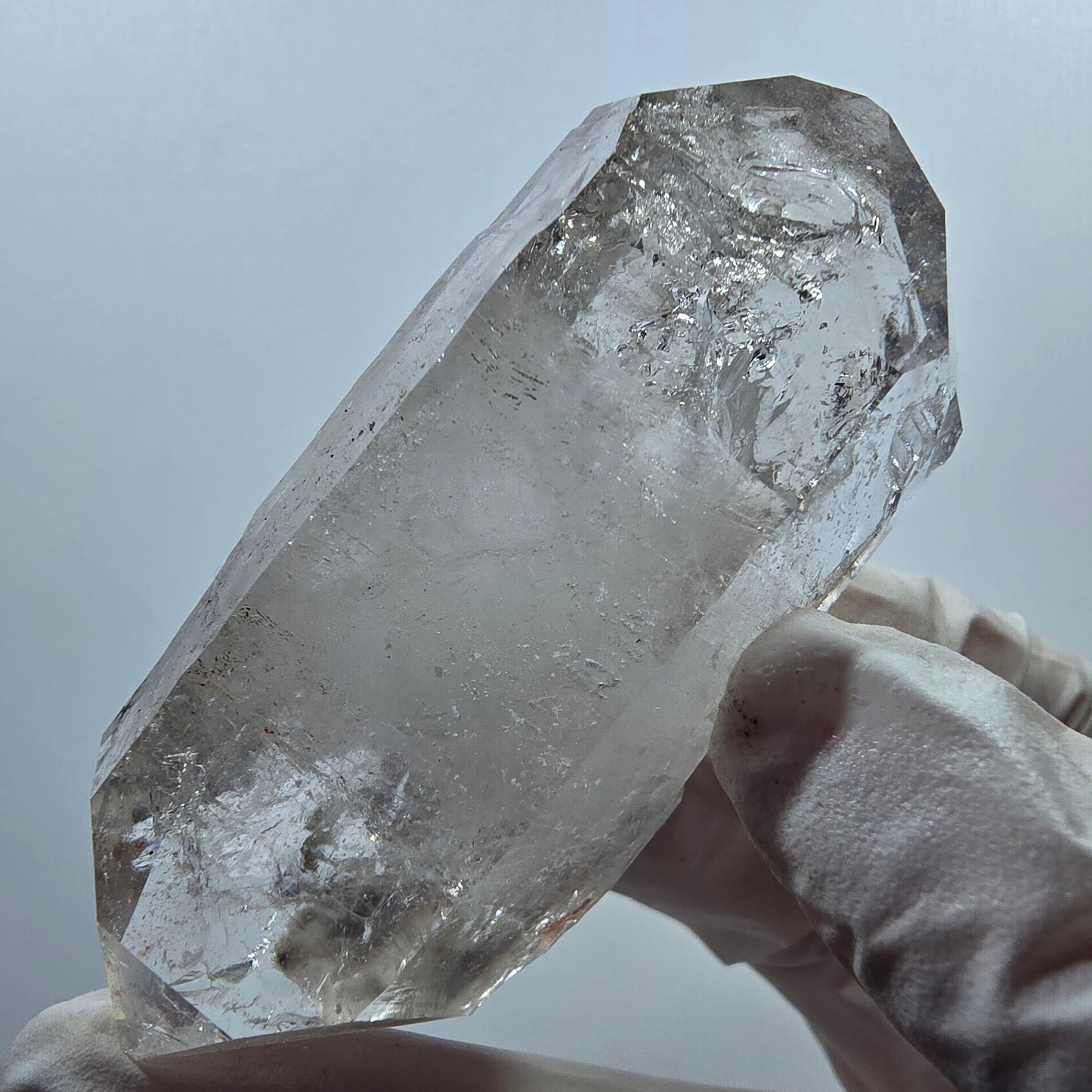 Seltene Rauchquarz DT Skelett Zepter Spitze Goboboseb, Namibia 72*30*21mm