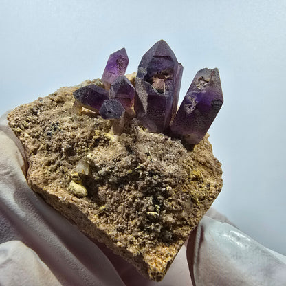 Seltene Phantom Amethyst Zepter auf Matrix Stufe Goboboseb, Namibia 51*50*28mm