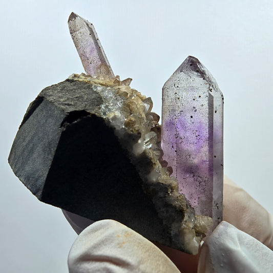 Seltene Phantom Amethyst, Hämatit auf Matrix Stufe Goboboseb, Namibia 53*33*33mm