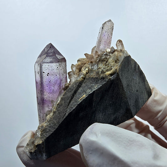 Seltene Phantom Amethyst, Hämatit auf Matrix Stufe Goboboseb, Namibia 53*33*33mm