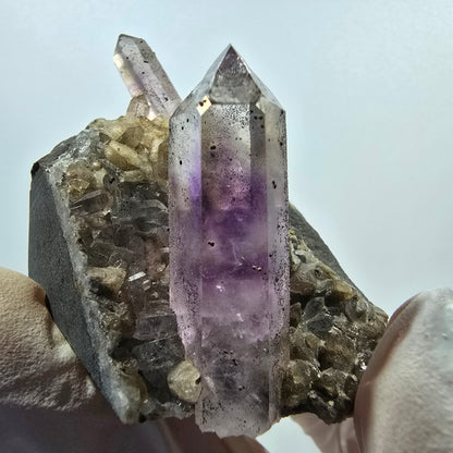 Seltene Phantom Amethyst, Hämatit auf Matrix Stufe Goboboseb, Namibia 53*33*33mm