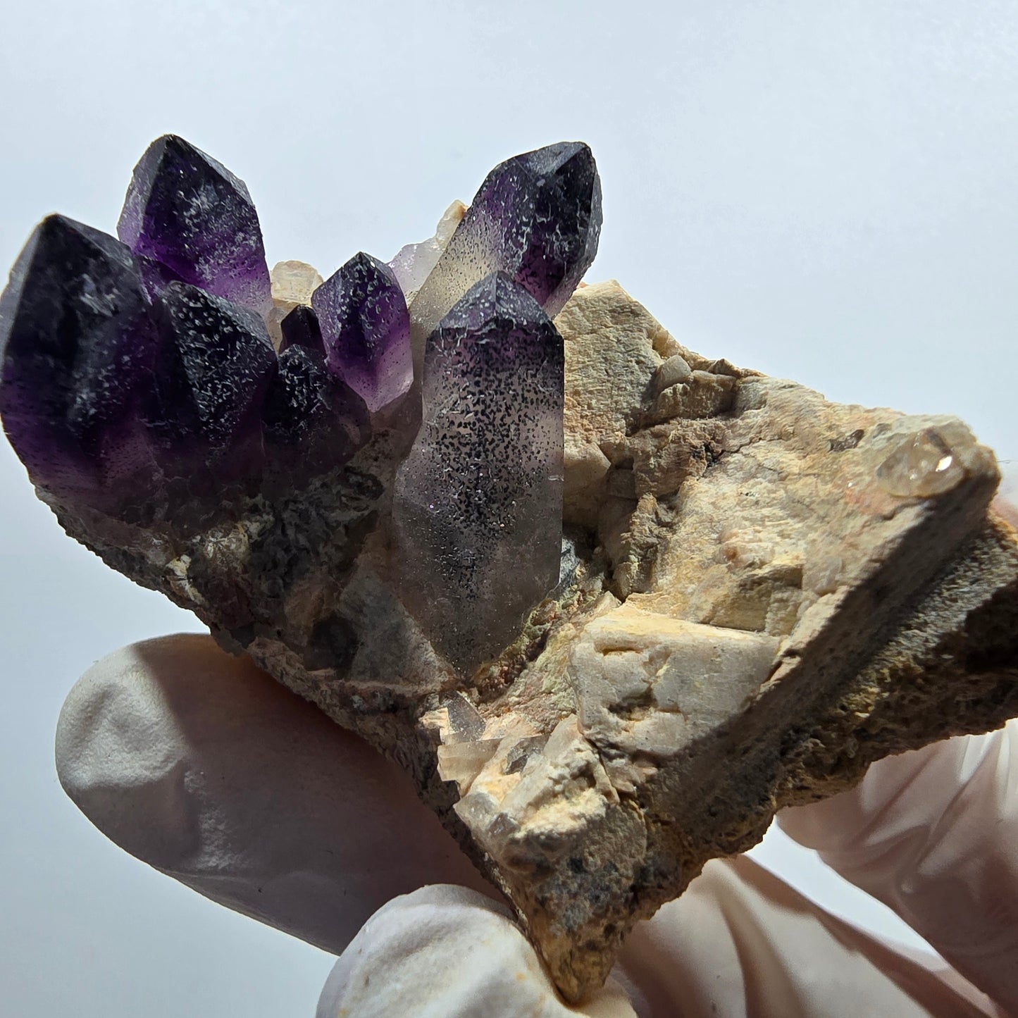 Seltene Phantom Amethyst, Hämatit auf Matrix Stufe Goboboseb, Namibia 48*34*32mm