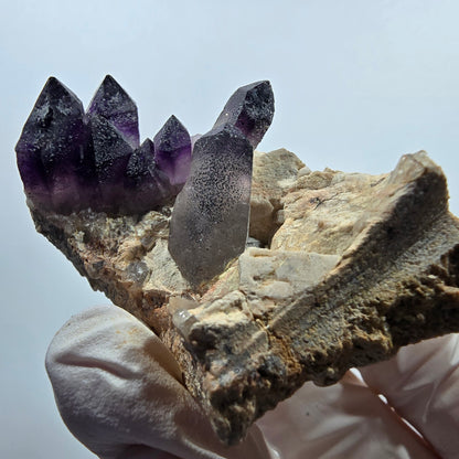 Seltene Phantom Amethyst, Hämatit auf Matrix Stufe Goboboseb, Namibia 48*34*32mm