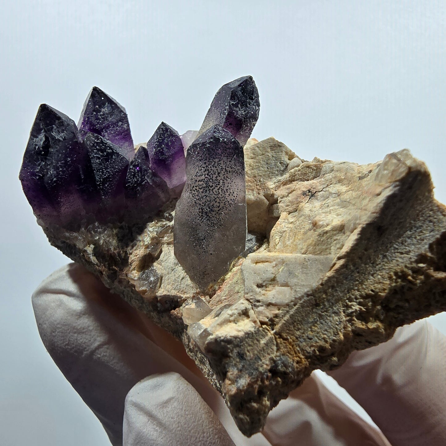 Seltene Phantom Amethyst, Hämatit auf Matrix Stufe Goboboseb, Namibia 48*34*32mm