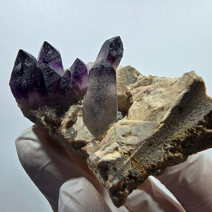 Seltene Phantom Amethyst, Hämatit auf Matrix Stufe Goboboseb, Namibia 48*34*32mm