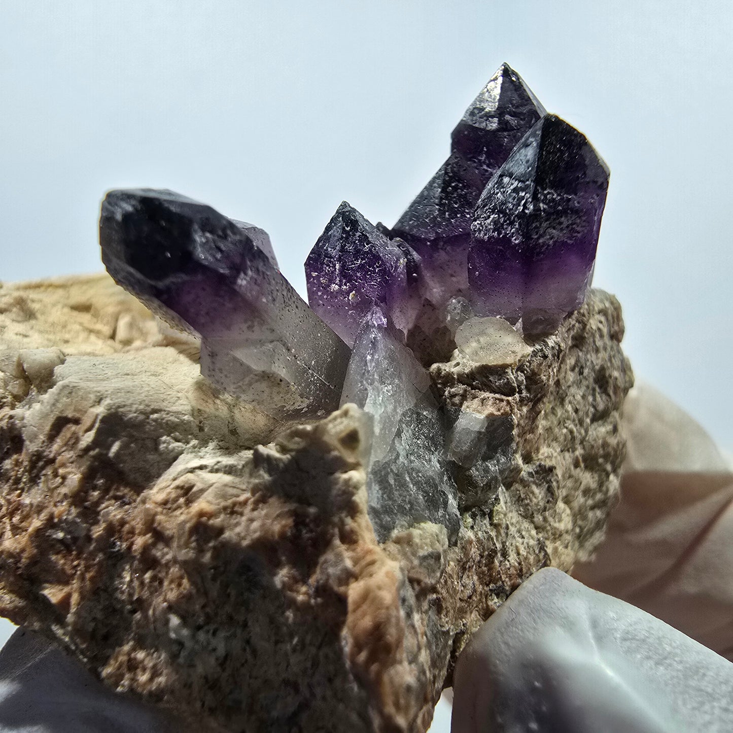 Seltene Phantom Amethyst, Hämatit auf Matrix Stufe Goboboseb, Namibia 48*34*32mm